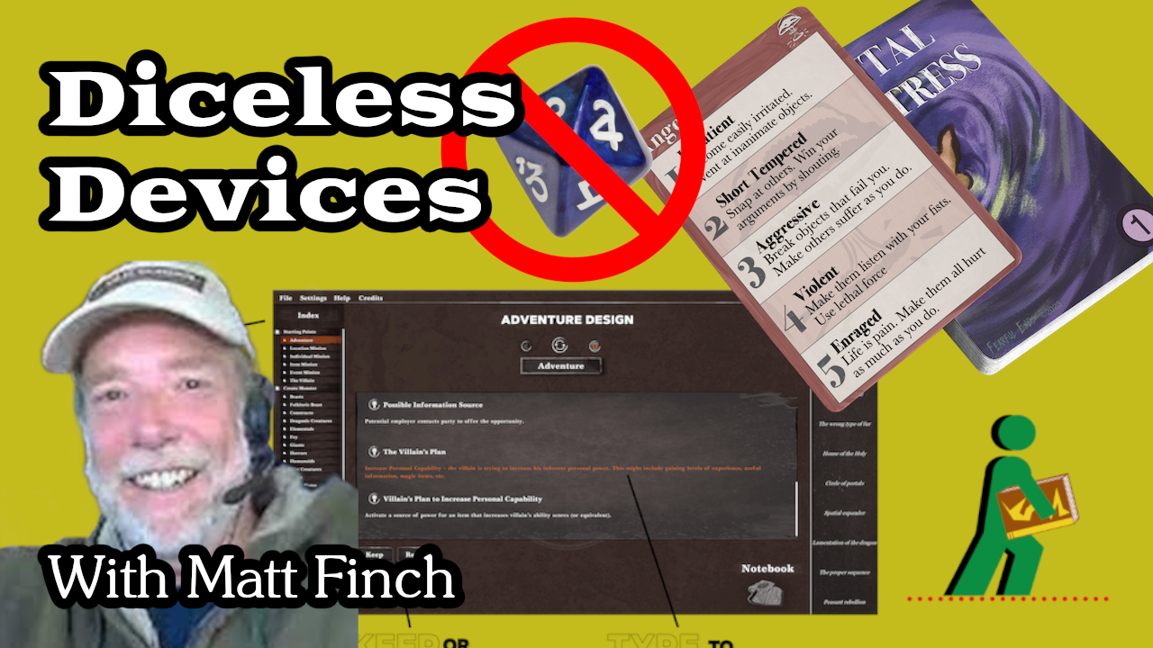 Diceless Devices | With Matt Finch | Wandering DMs S05 E33 episode artwork
