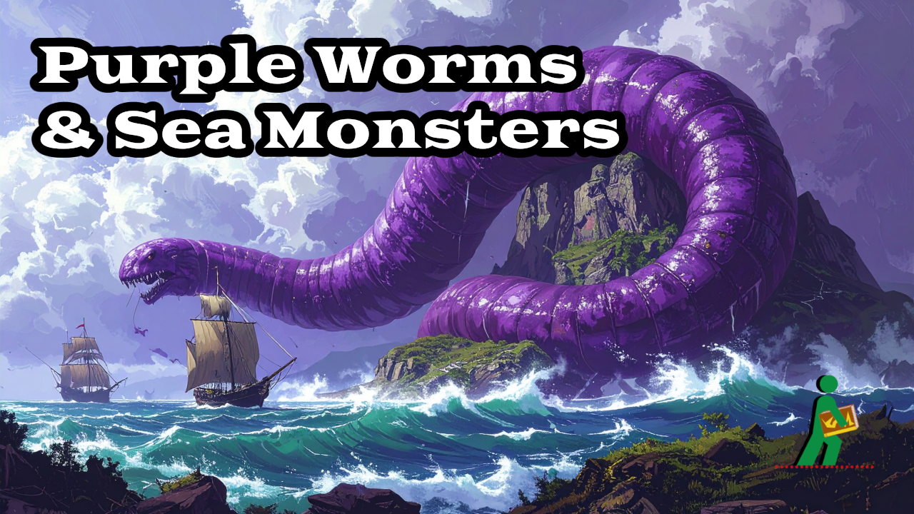Purple Worms & Sea Monsters | The Kaiju of D&D | Wandering DMs S08 E08 episode artwork