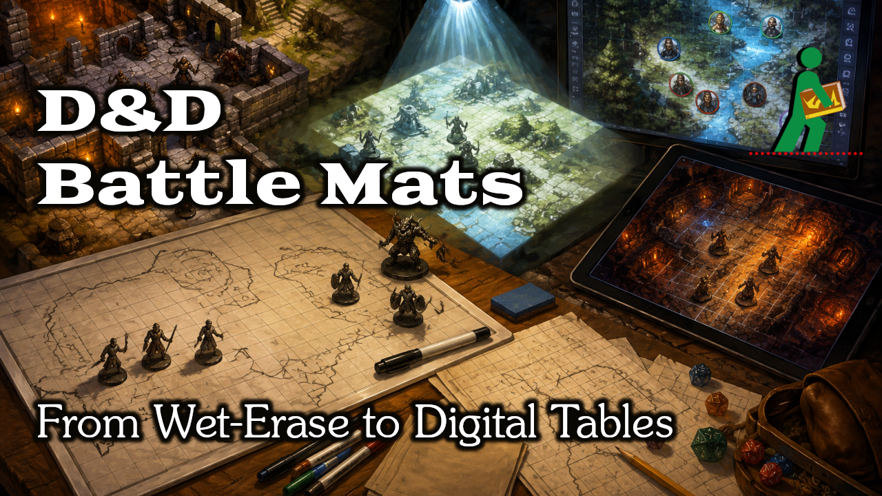 D&D Battle Mats | From Wet-Erase to Digital Tables | Wandering DMs S08 E20 episode artwork
